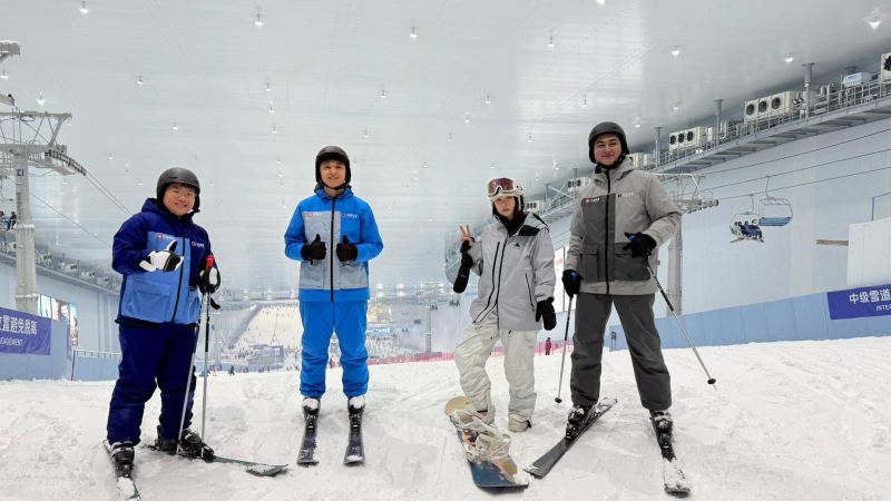 The Fill Easy team at Huafa Snow World